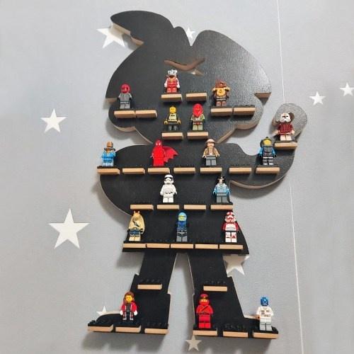 Organizér polička na LEGO figúrky postavičky - séria BLACK