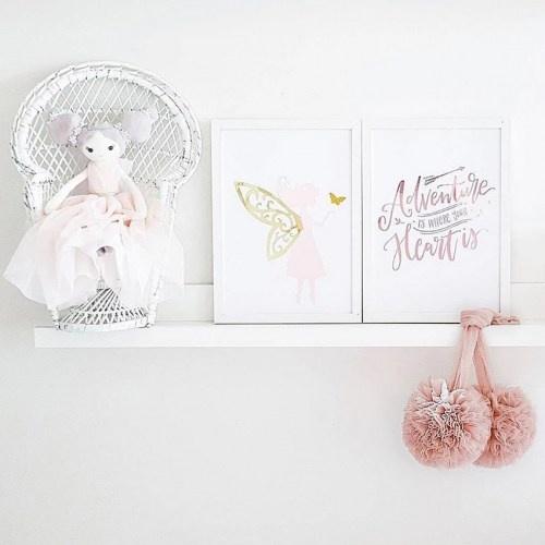 Jemné tylové POM POMY - POMPOMS / dekorácia do detskej izbičky