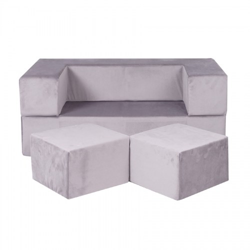 Detská rozkladacia pohovka + 2 taburetky - SOFA