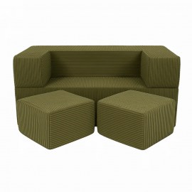 Detská rozkladacia pohovka + 2 taburetky - SOFA