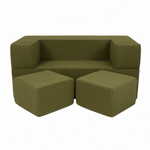 Detská rozkladacia pohovka + 2 taburetky - SOFA