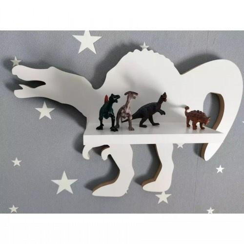 Drevená detská polička na stenu DINO 