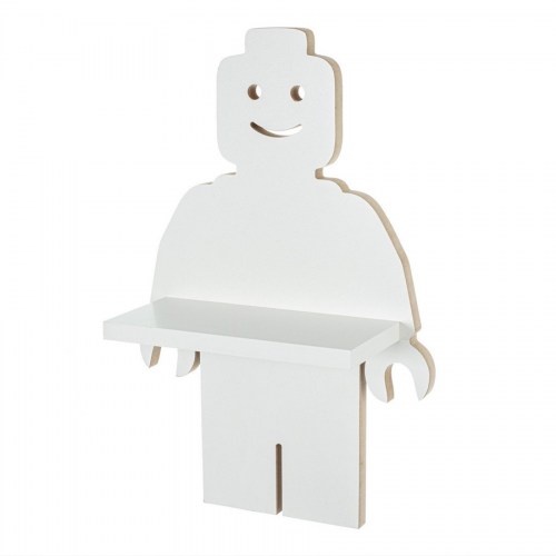 Drevená detská polička - model LEGO postavička