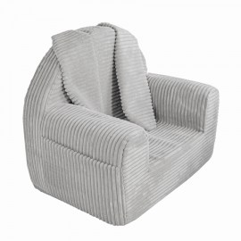 BUNNY - detské kresielko do izby s uškami - menčester / Corduroy