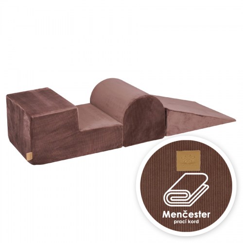 Penová hracia zostava na cvičenie - VELVET Corduroy / MENČESTER - sada sa skladá zo 3 prvkov.