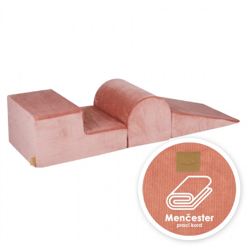 Penová hracia zostava na cvičenie - VELVET Corduroy / MENČESTER - sada sa skladá zo 3 prvkov.