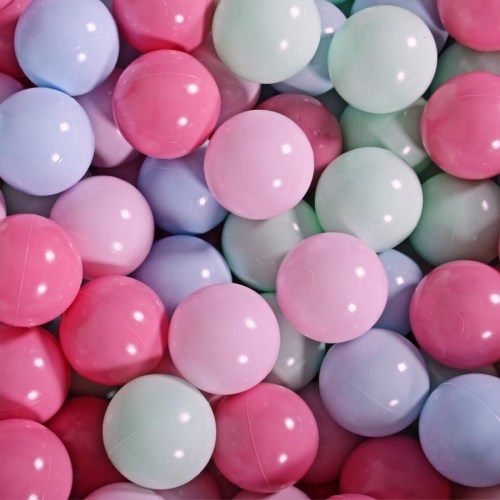 Penová hracia zostava s malým suchým bazénikom Set Light pink + sada 100 guličiek