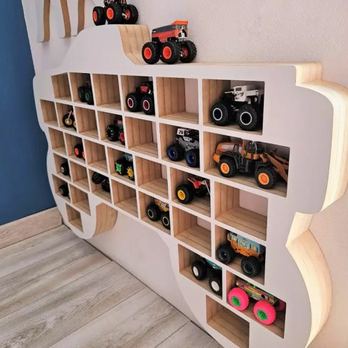 Veľký organizér na malé autíčka / angličáky - model - MONSTER TRUCK