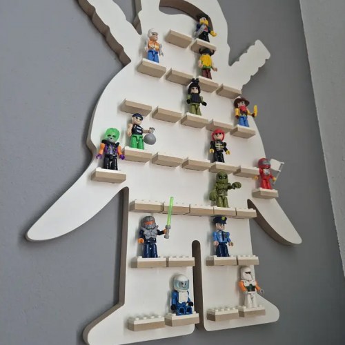 Organizér polička na LEGO figúrky postavičky - polička na LEGO