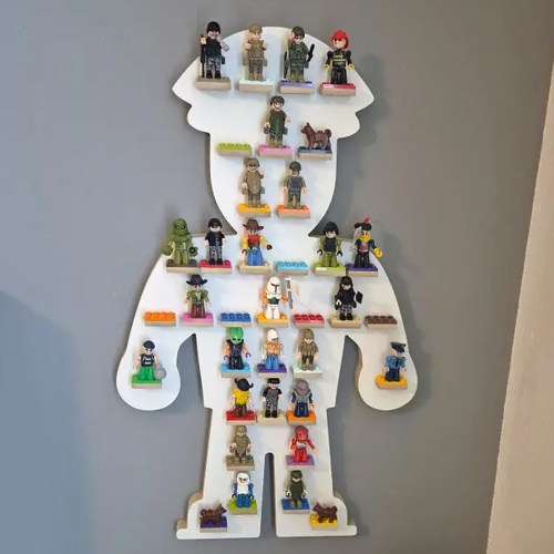 Organizér polička na LEGO figúrky postavičky - polička na LEGO