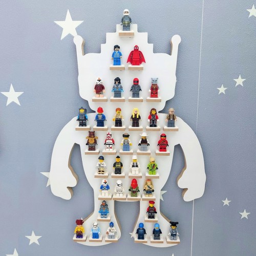 Organizér polička na LEGO figúrky postavičky - polička na LEGO