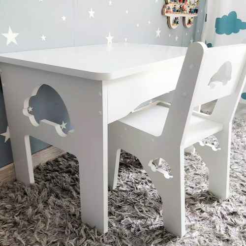 SET stolík a stolička pre deti s nápadným výrezom