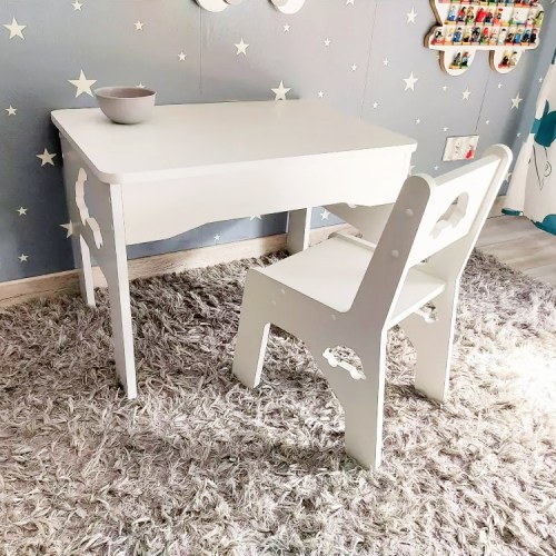 SET stolík a stolička pre deti s nápadným výrezom