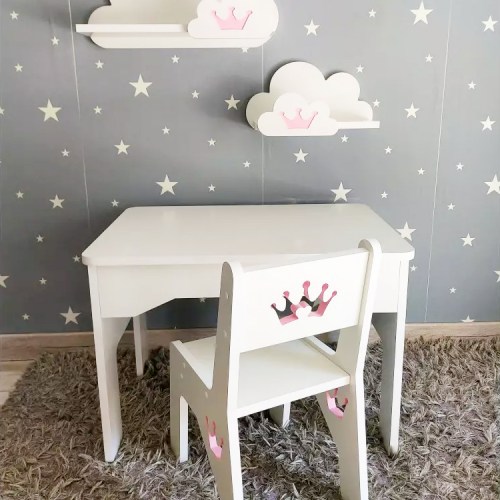 SET stolík a stolička pre deti s nápadným výrezom