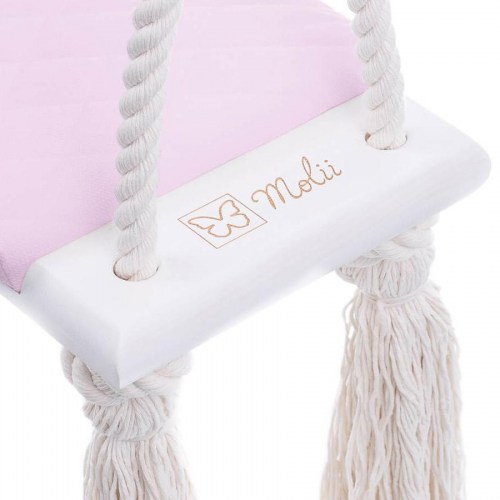 VELVET štýlová drevená hojdačka so strapcami