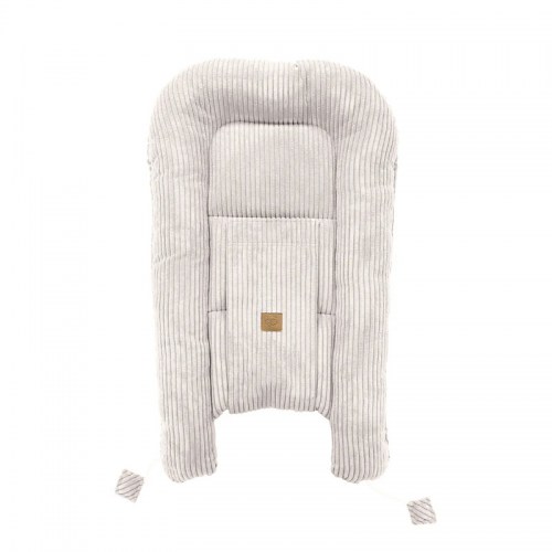 Rebrované menčestrové hniezdo pre bábätko MeowBaby - Corduroy Estetic