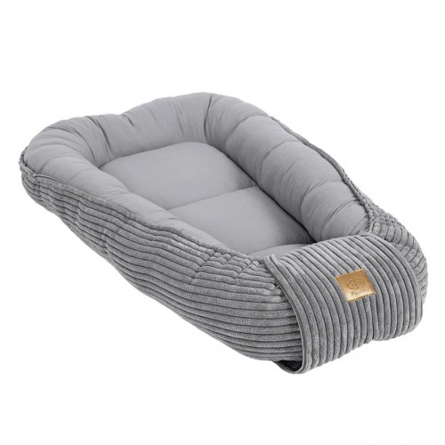 Rebrované menčestrové hniezdo pre bábätko MeowBaby - Corduroy Estetic