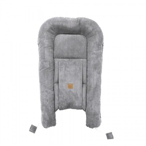 Rebrované menčestrové hniezdo pre bábätko MeowBaby - Corduroy Estetic