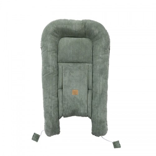 Rebrované menčestrové hniezdo pre bábätko MeowBaby - Corduroy Estetic