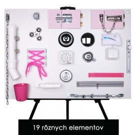 Veľká manipulačná doska / activity board 70cm - Montessori tabuľa pre deti