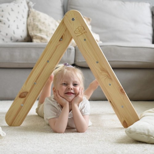 Veľký 4 hranný Montessori Piklerovej triangel (drevený trojuholník)