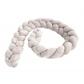 Pletený mantinel / ochrana do postieľky - vrkoč 1,5m - Corduroy Estetic