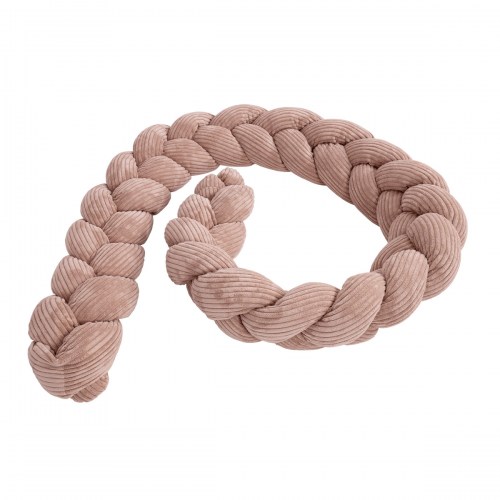 Pletený mantinel / ochrana do postieľky - vrkoč 1,5m - Corduroy Estetic