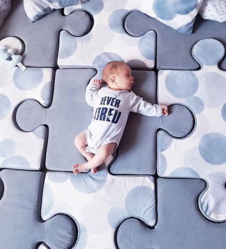 Veľké PUZZLE - podložka na hranie pre deti 150 x 150 cm