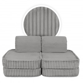 Rozkladacia variabilná pohovka SOFA BASIC Churros hard - pohovka pre deti s hrubým dezénom / lehátko pre deti - 120 cm