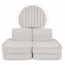 Rozkladacia variabilná pohovka SOFA BASIC Churros hard - pohovka pre deti s hrubým dezénom / lehátko pre deti - 120 cm