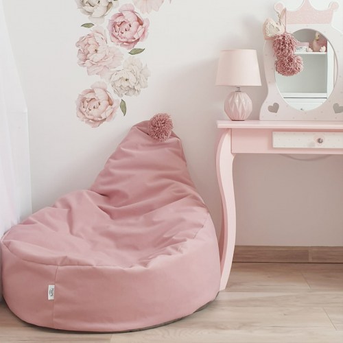Sedací vak / puf s ozdobným brmbolcom kolekcia VELVET