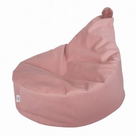 Sedací vak / puf s ozdobným brmbolcom kolekcia VELVET