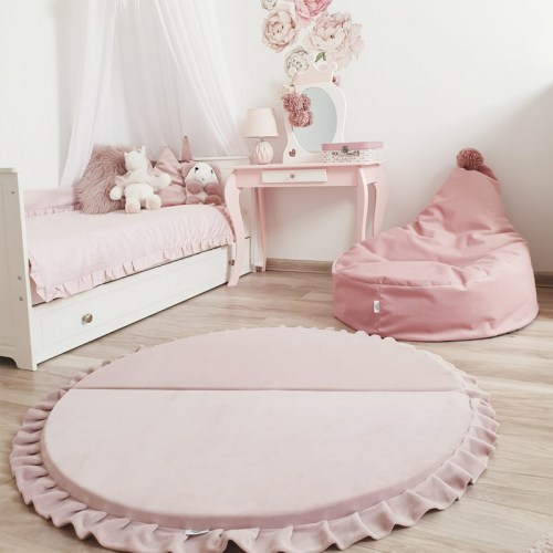 Sedací vak / puf s ozdobným brmbolcom kolekcia VELVET