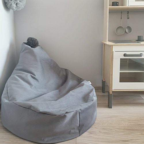 Sedací vak / puf s ozdobným brmbolcom kolekcia VELVET