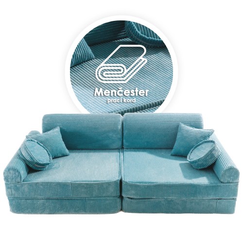 Veľký skladací penový bunker / detské ihrisko / pohovka - SOFA premium