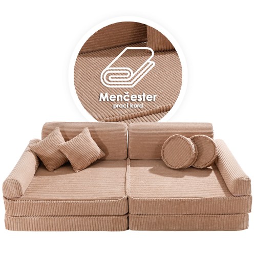 Veľký skladací penový bunker / detské ihrisko / pohovka - SOFA premium