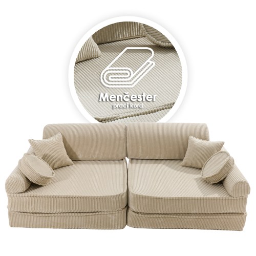 Veľký skladací penový bunker / detské ihrisko / pohovka - SOFA premium