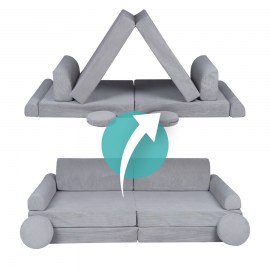 Veľký skladací penový bunker / detské ihrisko / pohovka - SOFA premium