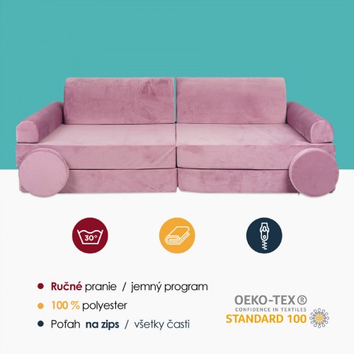 Veľký skladací penový bunker / detské ihrisko / pohovka - SOFA premium