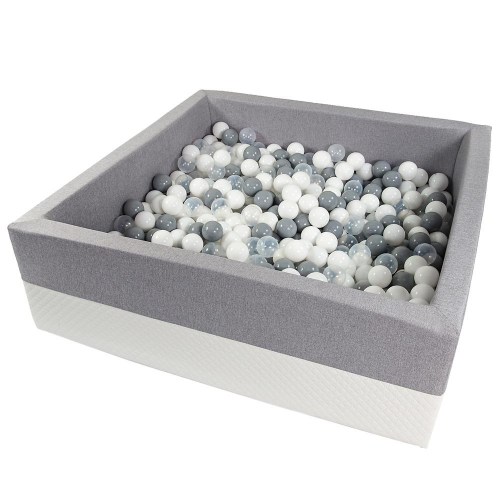 Štvorcový suchý bazénik BIG 120x120 s loptičkami až 550 ks - ECO