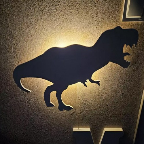 Detské svetielko do izby / lampička na stenu - DINO T-REX
