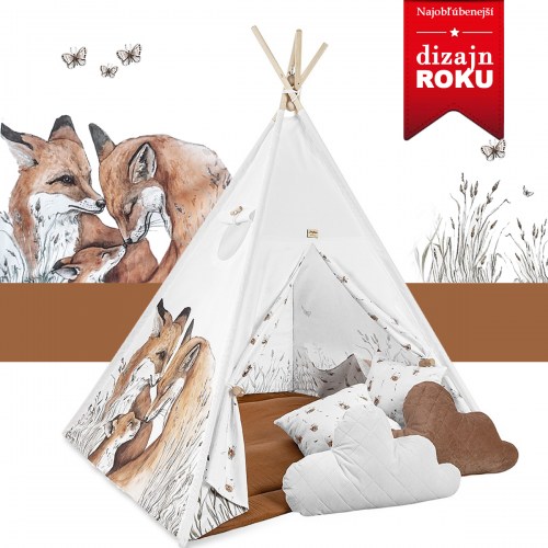 Típí stan pre deti EXCLUSIVE set do detskej izby - FOX / líška