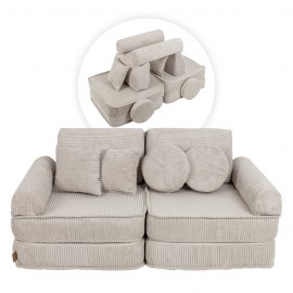 Variabilná pohovka / bunker - SOFA PLUS Corduroy Estetic - 120 cm