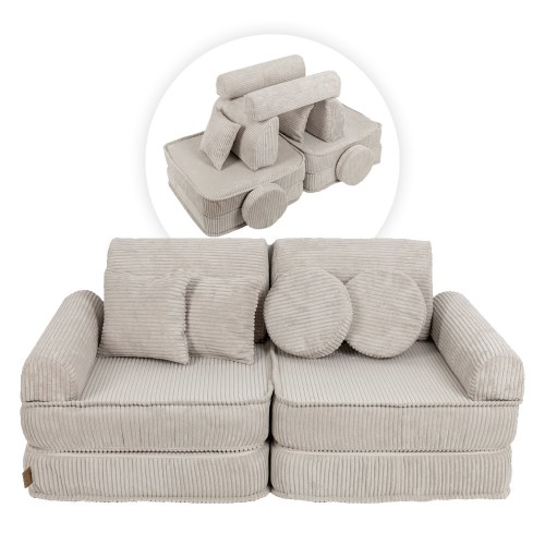 Variabilná pohovka / bunker - SOFA PLUS Corduroy Estetic - 120 cm