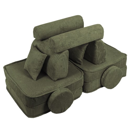 Variabilná pohovka / bunker - SOFA PLUS Corduroy Estetic - 120 cm