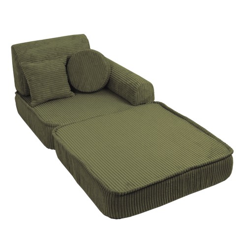 Variabilná pohovka / bunker - SOFA PLUS Corduroy Estetic - 120 cm