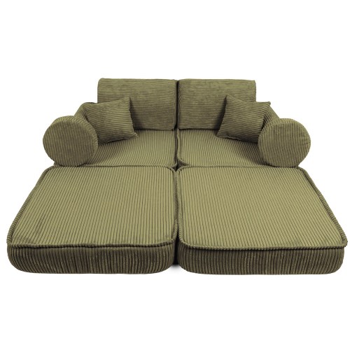 Variabilná pohovka / bunker - SOFA PLUS Corduroy Estetic - 120 cm
