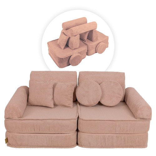 Variabilná pohovka / bunker - SOFA PLUS Corduroy Estetic - 120 cm