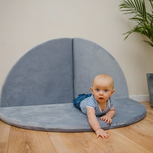 Skladacia hracia podložka - ajaBaby Ø 130 cm BOHO ŠTÝL VELVET