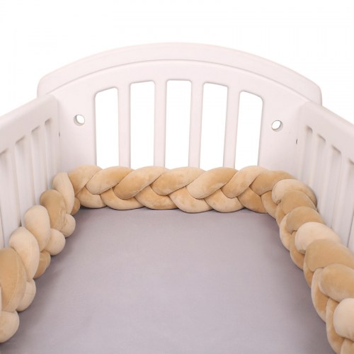 Ochranný pletený mantinel / vrkoč do postieľky 2m VELVET
